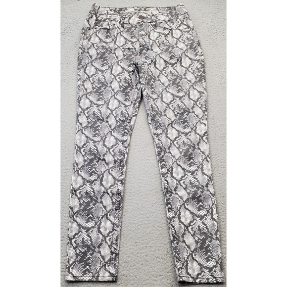 Seven7 Pants - Seven7 Pants Womens Size 8 Multi Snakeskin Print 5 Pockets‎ High Rise Skinny Leg
